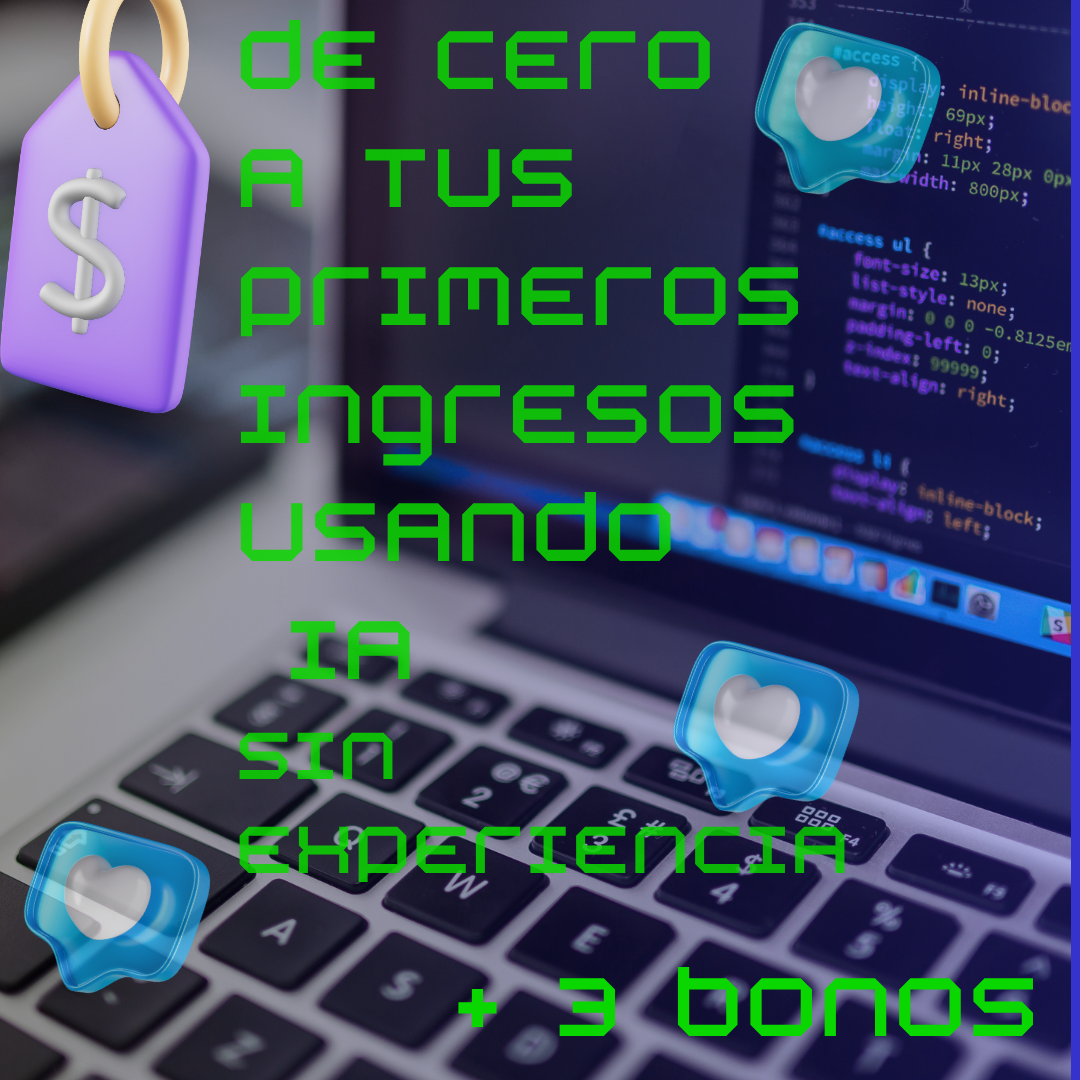 DE CERO A TUS PRIMEROS INGRESOS USANDO IA, SIN EXPERIENCIA + 3 BONOS